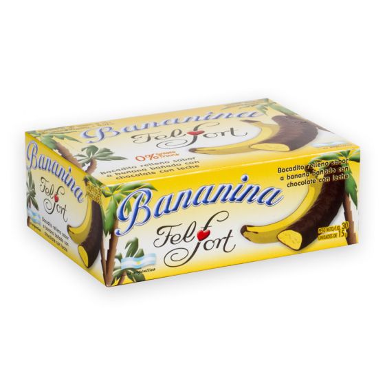 CHOCOLATE FELFORT BANANINA 15 gr ( u x b 30)