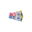 [745] BROCHES ARCO IRIS PLASTICO 12 un ( u x b 12)