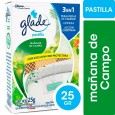 [17425] DESODORANTE DE INODORO GLADE MAÑANA DE CAMPO 25 gr ( u x b 24)